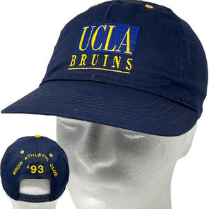 Vintage 90s UCLA Bruins Athletic Club Hat Cap Blue University Snapback USA Made
